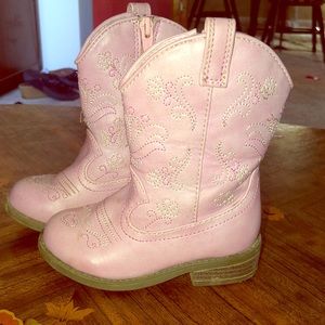 Cat & Jack Pink Cowboy Boots